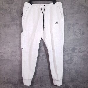 NIKE Sportswear Tech Fleece Taper Slim Joggers Pants Mens 2XL Birch Heather Grey